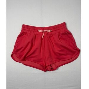 Athleisure Champion Fleece Lounge Shorts Womens Large Coral Pink